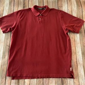 Eddie Bauer mens 100% cotton short sleeve polo shirt | size 2XL